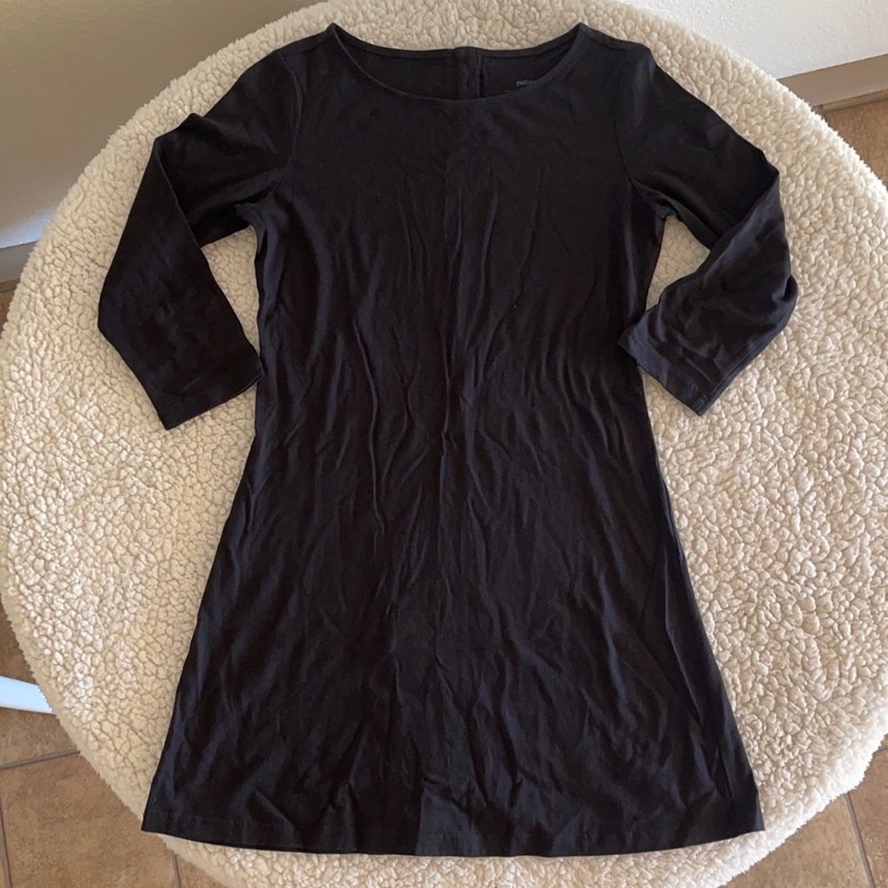 XS Patagonia 3/4 sleeve Black Mini Dress